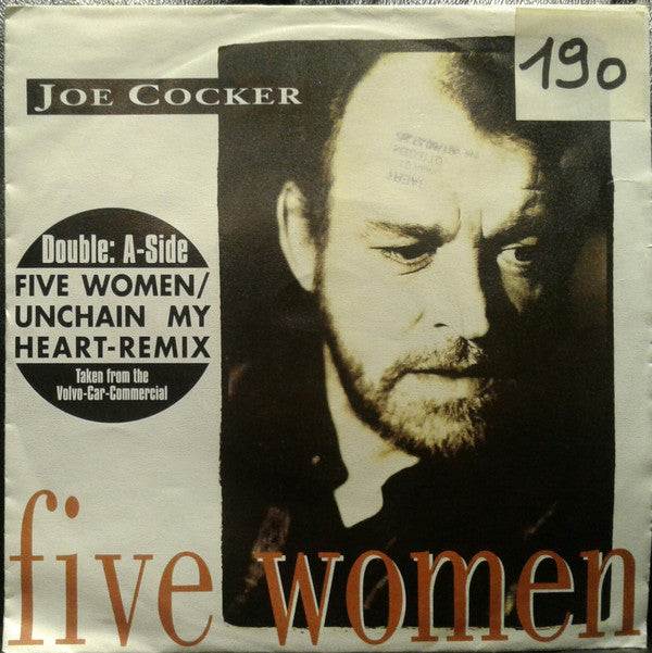Joe Cocker : Five Women / Unchain My Heart (7", Single)