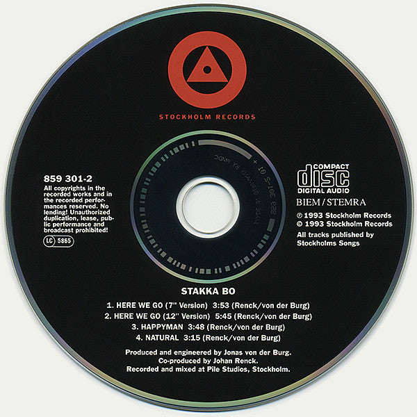 Stakka Bo : Here We Go (CD, Maxi)
