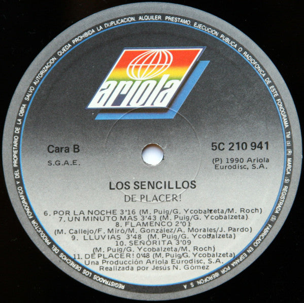 Los Sencillos : De Placer! (LP, Album)