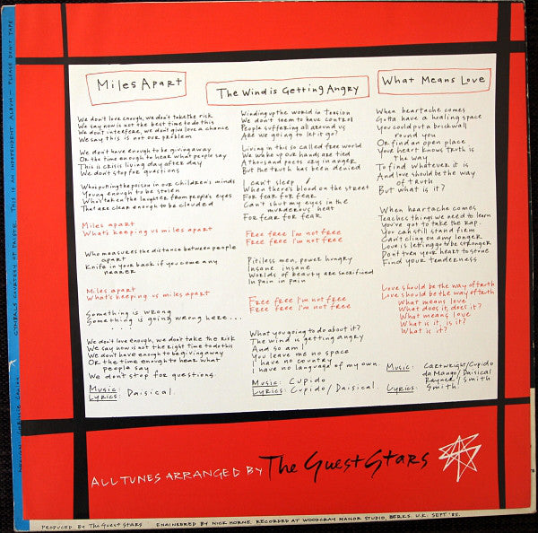 The Guest Stars : Out At Night (LP)