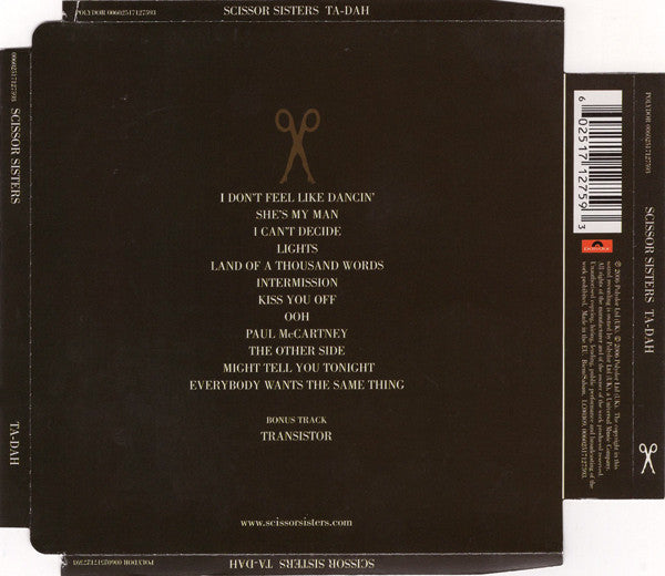 Scissor Sisters : Ta-Dah (CD, Album, Sup)