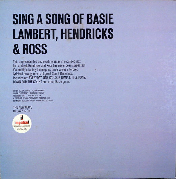 Lambert, Hendricks & Ross : Sing A Song Of Basie (LP, Album, RE, Gat)
