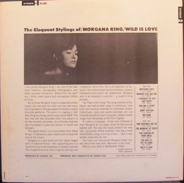 Morgana King : Wild Is Love (LP, Album)
