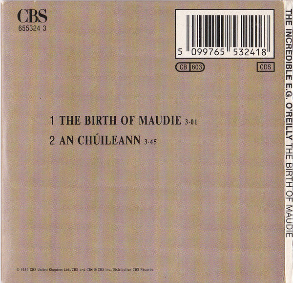 The Incredible E.G. O'Reilly : The Birth Of Maudie (CD, Mini, Single)