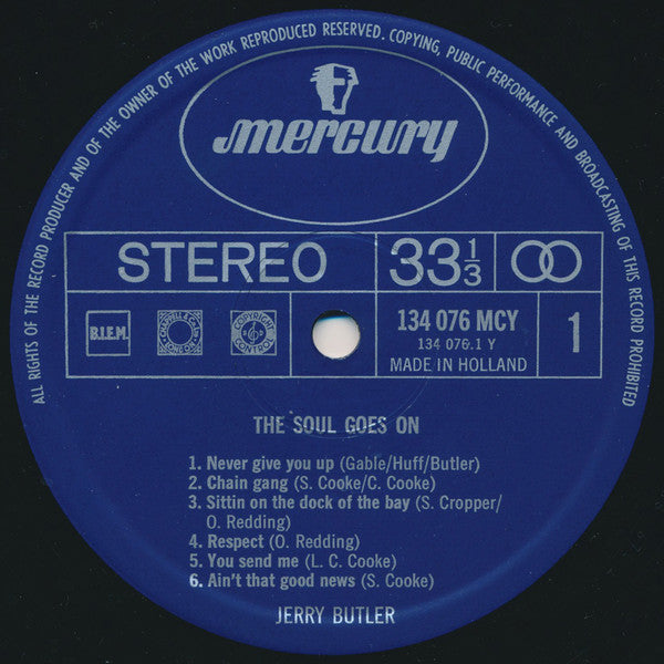 Jerry Butler : The Soul Goes On (LP, Album)