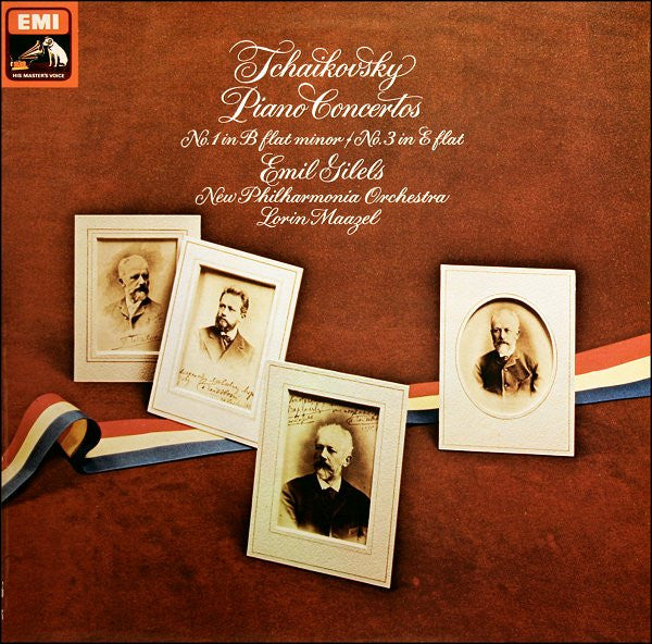 Pyotr Ilyich Tchaikovsky / Emil Gilels / New Philharmonia Orchestra / Lorin Maazel : Piano Concertos: No. 1 In B Flat Minor / No. 3 In E Flat (LP, Album)