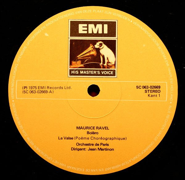 Maurice Ravel - Aldo Ciccolini, Orchestre De Paris, Jean Martinon : Boléro / La Valse / Concerto En Sol / Pavane Pour Une Infante Défunte (LP)