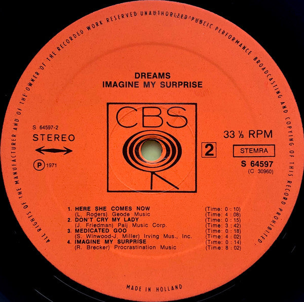Dreams (4) : Imagine My Surprise (LP, Album)