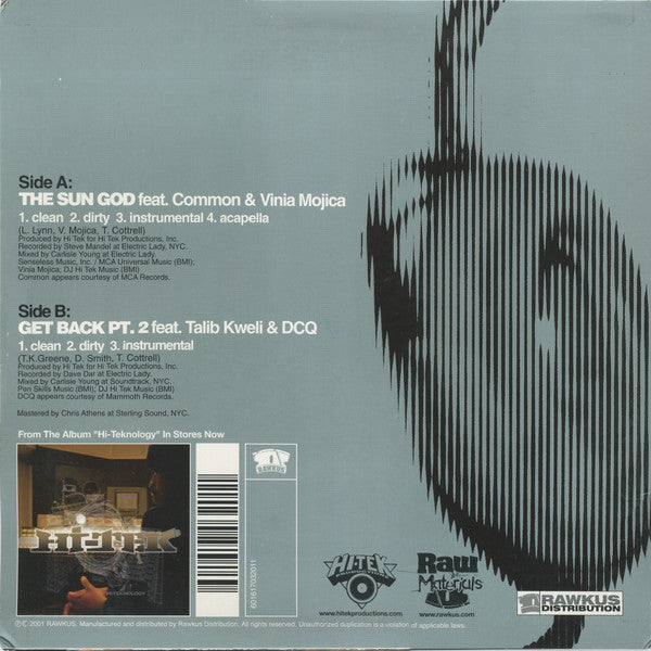 Hi-Tek : The Sun God / Get Back Pt. 2 (12")