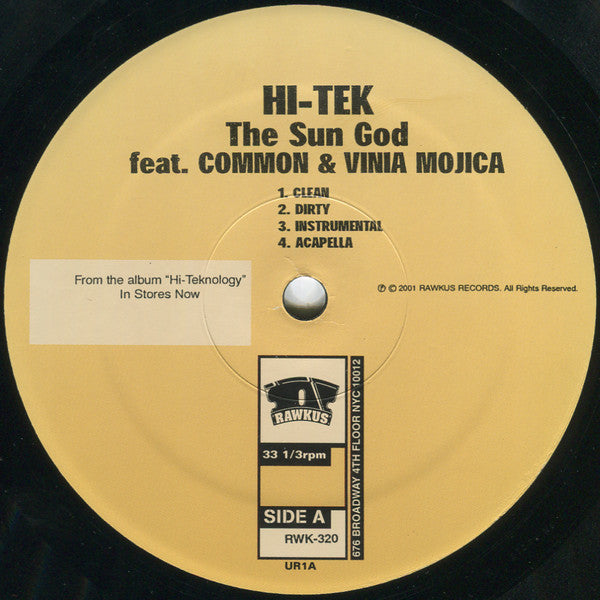 Hi-Tek : The Sun God / Get Back Pt. 2 (12")