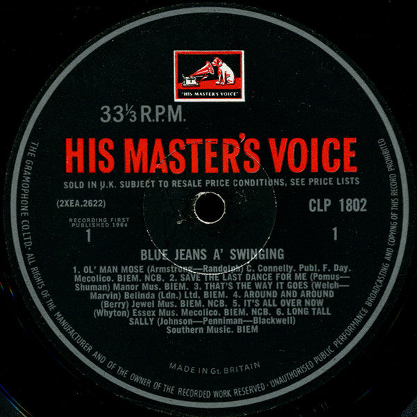 The Swinging Blue Jeans : Blue Jeans A' Swinging (LP, Album, Mono)