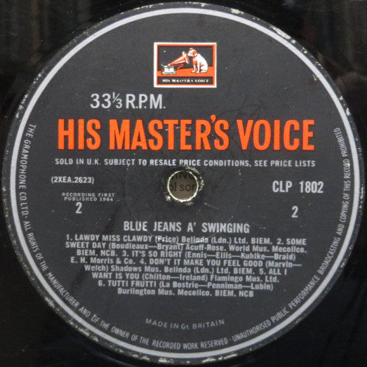 The Swinging Blue Jeans : Blue Jeans A' Swinging (LP, Album, Mono)
