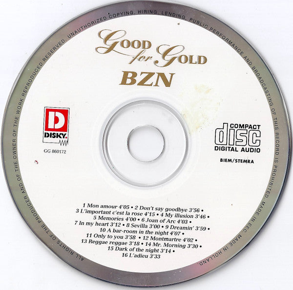 BZN : Good For Gold (CD, Comp, RE)