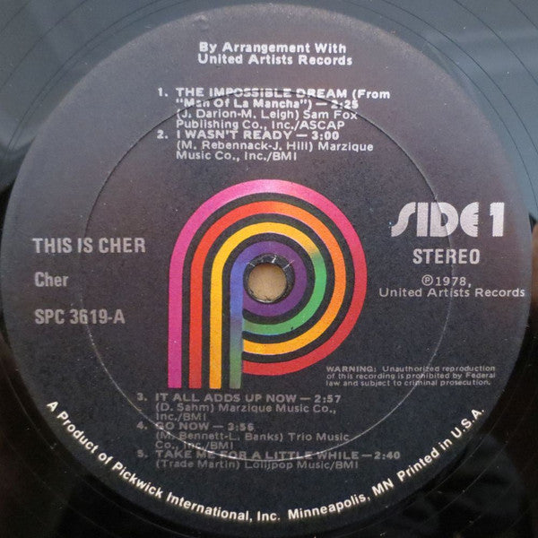 Cher : This Is Cher (LP, RE)
