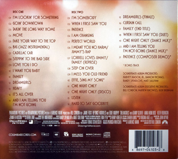 Various : Dreamgirls: Music From The Motion Picture (2xCD, Album, Dlx, Dig)