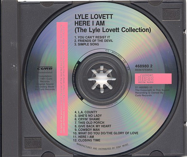 Lyle Lovett : "Here I Am" (The Lyle Lovett Collection) (CD, Comp)