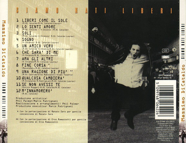 Massimo Di Cataldo : Siamo Nati Liberi (CD, Album)