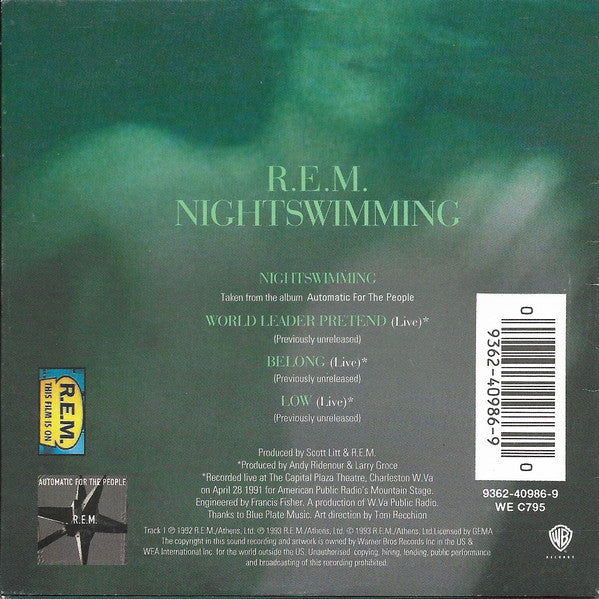 R.E.M. : Nightswimming (CD, Car)