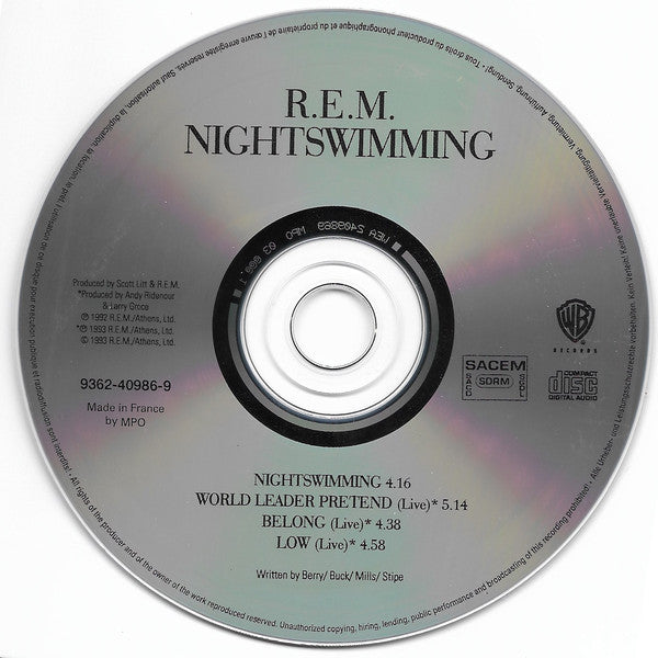 R.E.M. : Nightswimming (CD, Car)