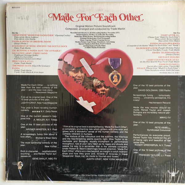 Trade Martin : Made For Each Other (LP, Album)