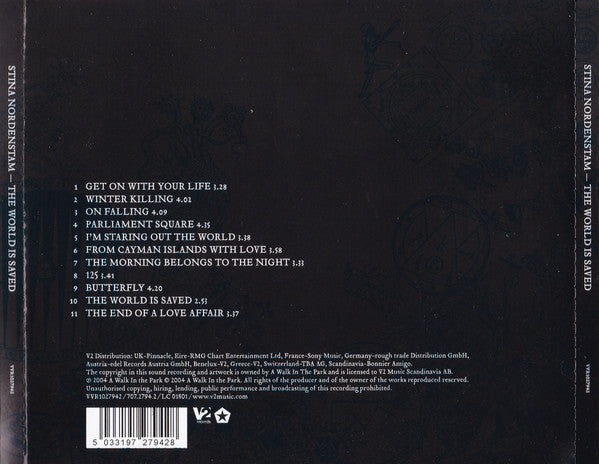 Stina Nordenstam : The World Is Saved (CD, Album)
