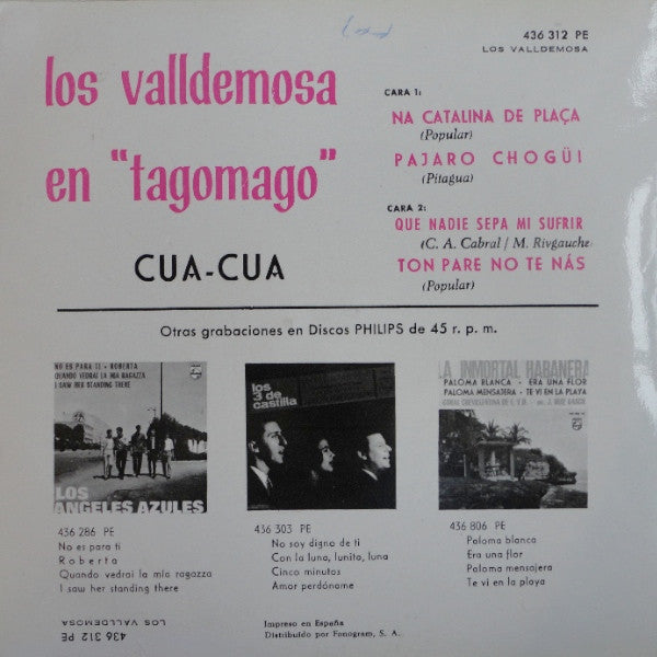 Los Valldemosa : Los Valldemosa En "Tagomago" (7", EP, Mono)
