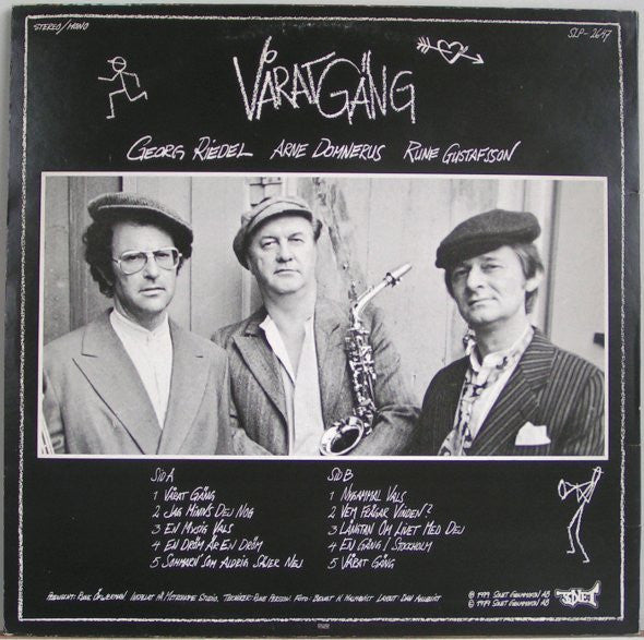 Arne Domnérus, Rune Gustafsson & Georg Riedel : Vårat Gäng (LP, Album)