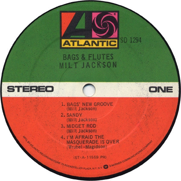 Milt Jackson : Bags & Flutes (LP, Album, RP)