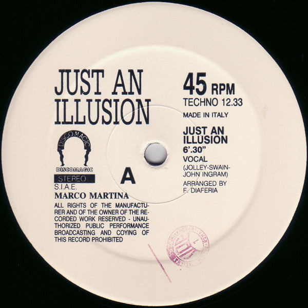 Marco Martina : Just An Illusion (House Version) (12", Single)