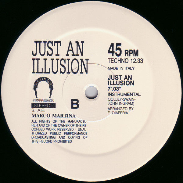 Marco Martina : Just An Illusion (House Version) (12", Single)