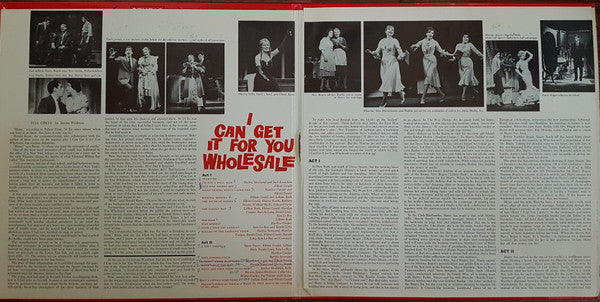 Harold Rome, Cast Of "I Can Get It For You Wholesale" : I Can Get It For You Wholesale (LP, Album, Mono)