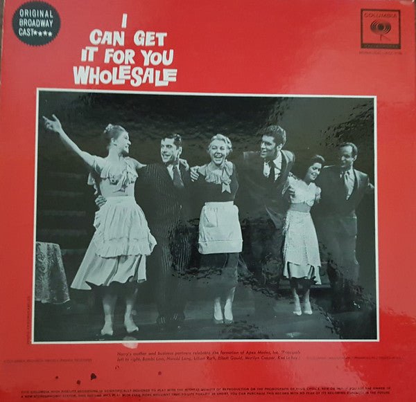 Harold Rome, Cast Of "I Can Get It For You Wholesale" : I Can Get It For You Wholesale (LP, Album, Mono)