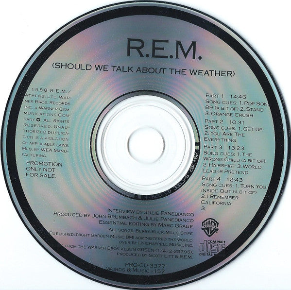 R.E.M. : (Should We Talk About The Weather) (CD, Promo)