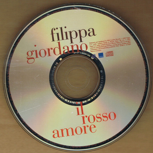 Filippa Giordano : Il Rosso Amore (CD, Album)