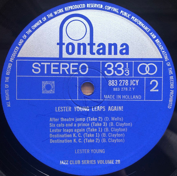 Lester Young : Leaps Again! (LP, Comp)