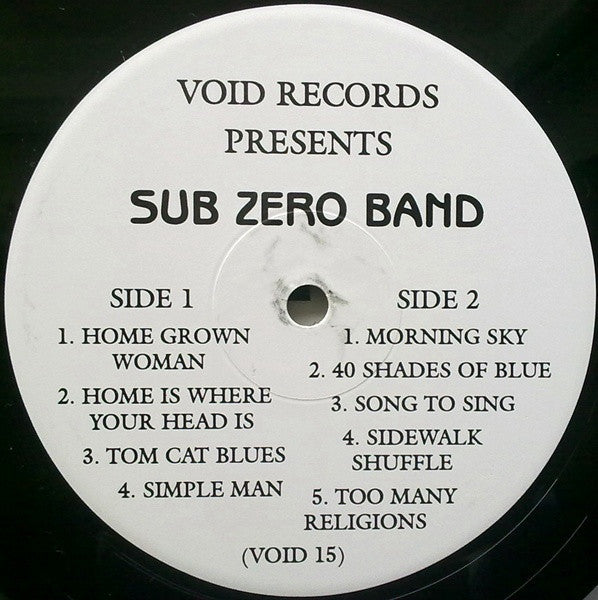 Sub Zero Band : Sub Zero Band (LP, Album, Ltd, RE)