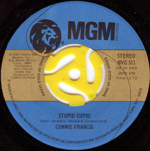 Connie Francis : Who's Sorry Now (7", Single)