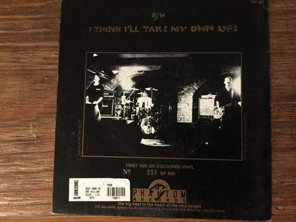 One Million Pieces : Deep Dark Hole (7", Single, Ltd, Blu)