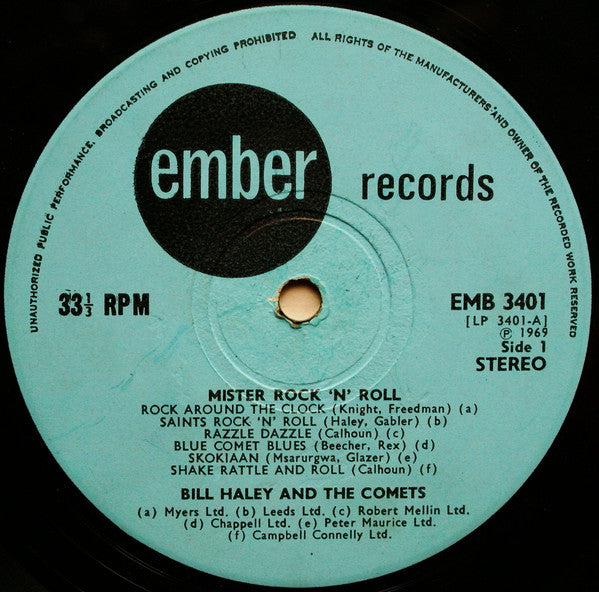 Bill Haley And His Comets : Mister Rock 'N' Roll (LP, Comp)