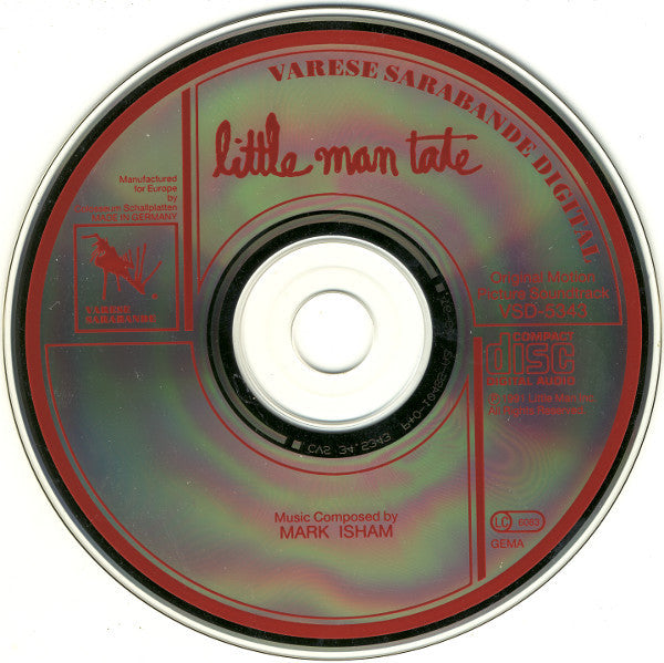 Mark Isham : Little Man Tate (Original Motion Picture Soundtrack) (CD, Album)
