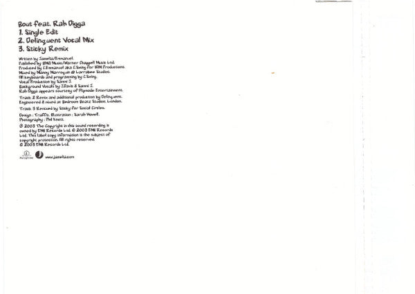 Jamelia Feat. Rah Digga : Bout (CD, Single, CD2)