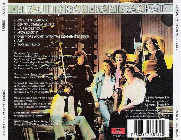 Alquin : Best Kept Secret (CD, Album, RE)