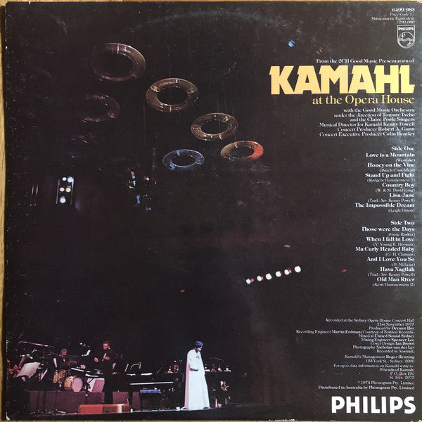 Kamahl : Kamahl At The Opera House (LP, Album, Glo)