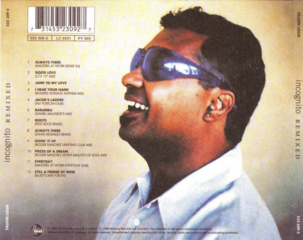 Incognito : Remixed (CD, Album)