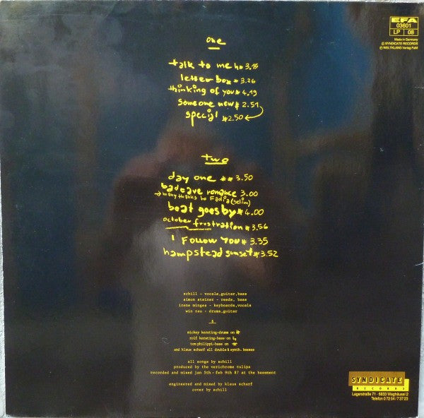 Verichrome Tulips : Le Lac Leman (LP, Album, Gat)