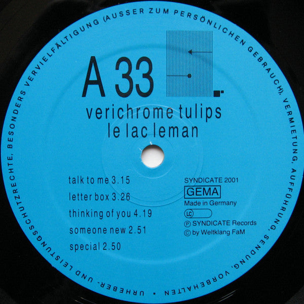 Verichrome Tulips : Le Lac Leman (LP, Album, Gat)