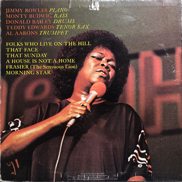 Sarah Vaughan & The Jimmy Rowles Quintet : Sarah Vaughan & The Jimmy Rowles Quintet (LP, Album)