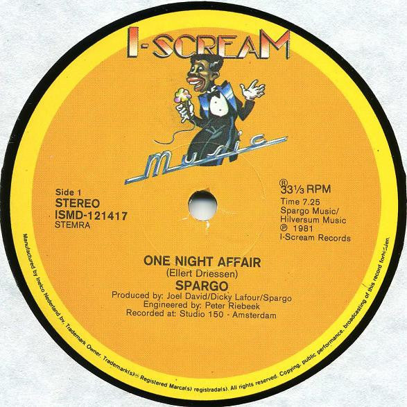 Spargo : One Night Affair (12")