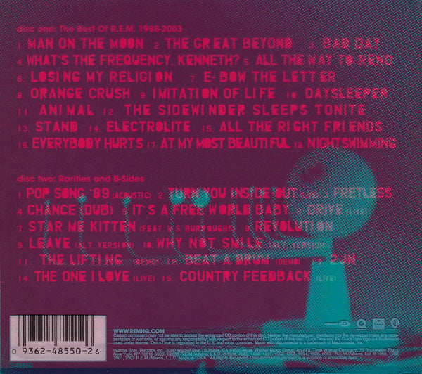 R.E.M. : In Time: The Best Of R.E.M. 1988-2003 (CD, Comp + CD, Comp, Enh, Car)