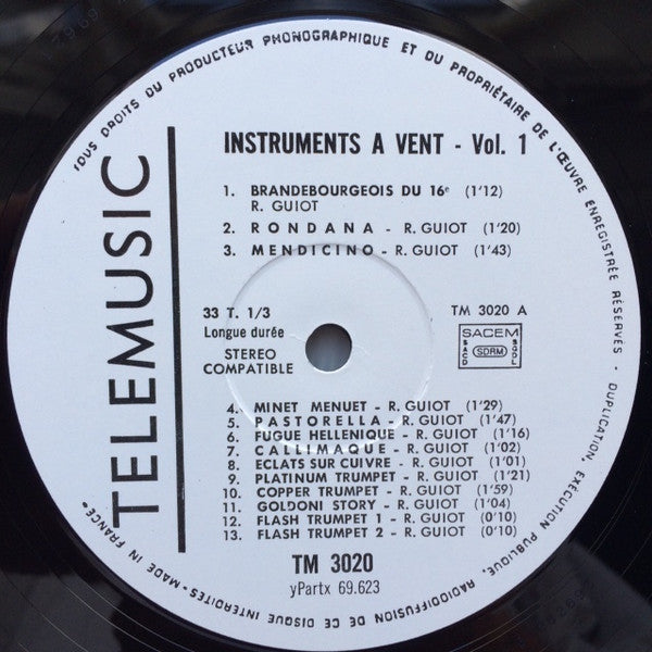 Various : Instruments A Vent - Volume 1 (LP)